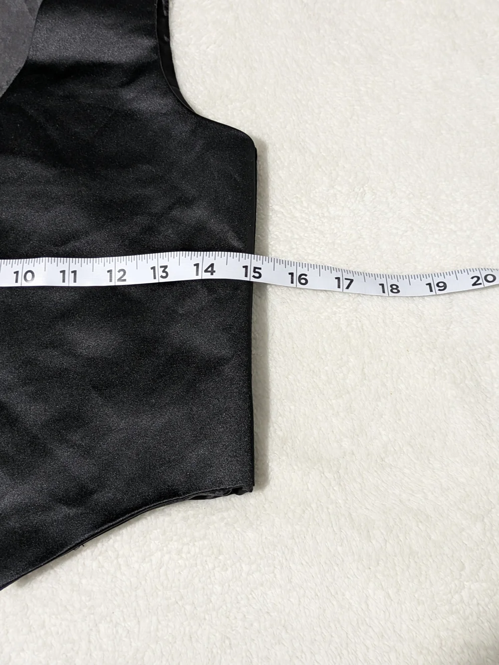 Boy's Youth Formal Satin Tuxedo Vest - Black - Size 12